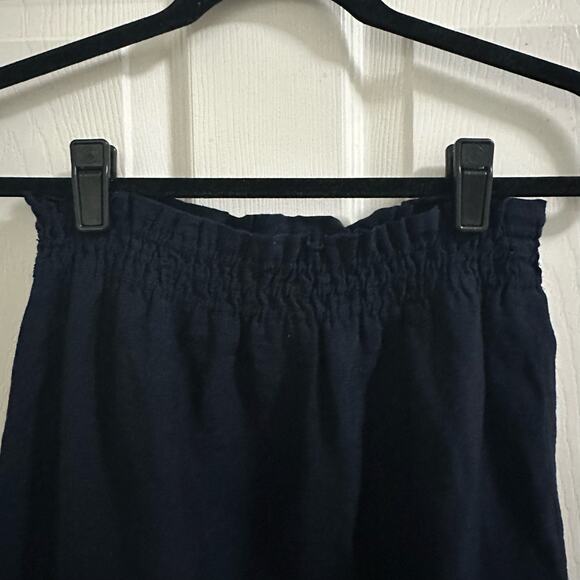 💥J. Crew Navy Blue Pull-on Mini Skirt Women’s 6 elastic waist preppy classic - Picture 2 of 7